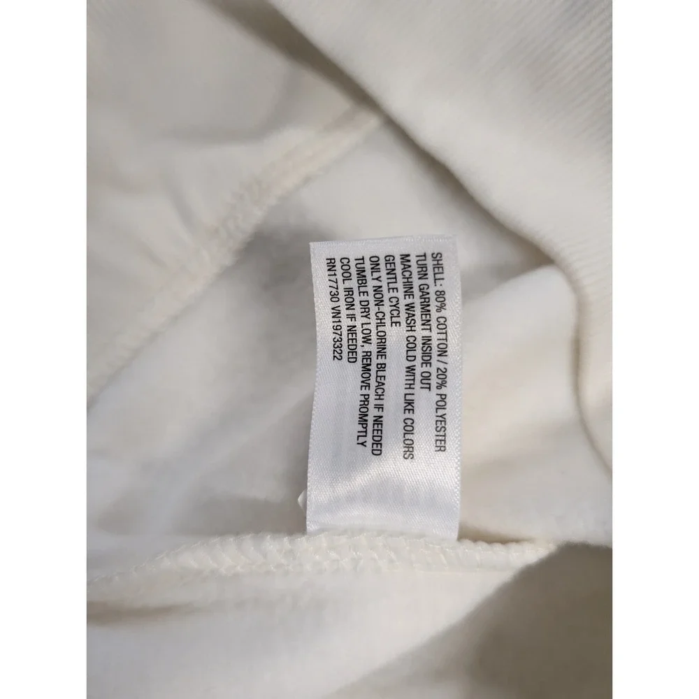 ⭐C6 Wild Fable Womens Cream Pullover Sweatshirt "Surf & Sand" Size S - Picture 6 of 6